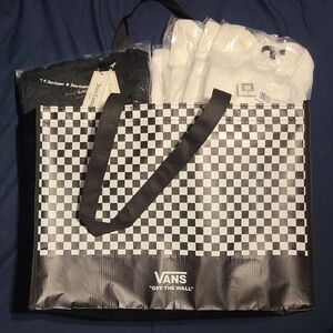 Vans Drew Rib Tank & Juicy Couture Crop Bundled In Vans Tote Bag, New w/Tags!